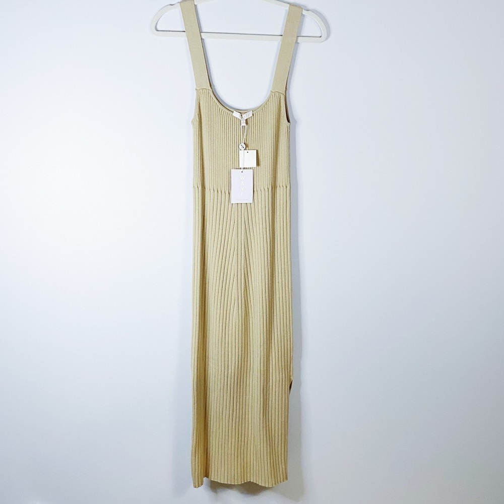 Wayf - Tan Ribbed Dress - Picture 3 of 6
